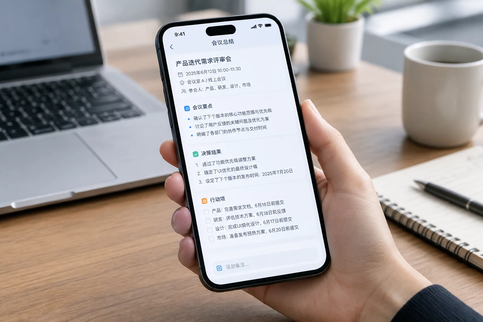 Deutsche Telekom Voice AI Notes Mobile